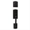 Delaney Hardware Italian Collection Visconti Single Cylinder Black Door Handleset with Artino Interior 374004AR - alternate 2